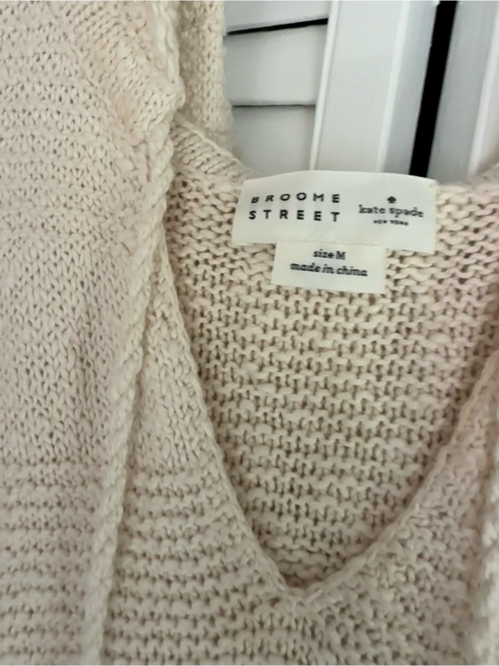 Kate Spade Broome Street Tassel Hoodie Poncho - Picture 4 of 4